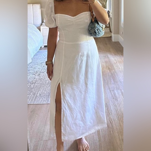 Aritzia Wilfred Organic Linen Midi Dress - Picture 3 of 3